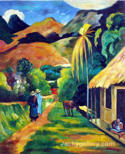 Street Scenery by Paul Gauguin paintings reproduction